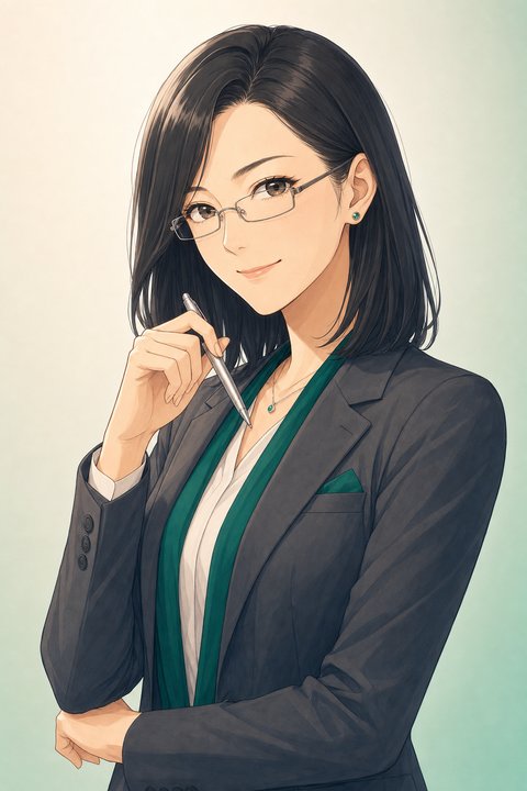 CFO（財務・税務）のキャラクターイラスト